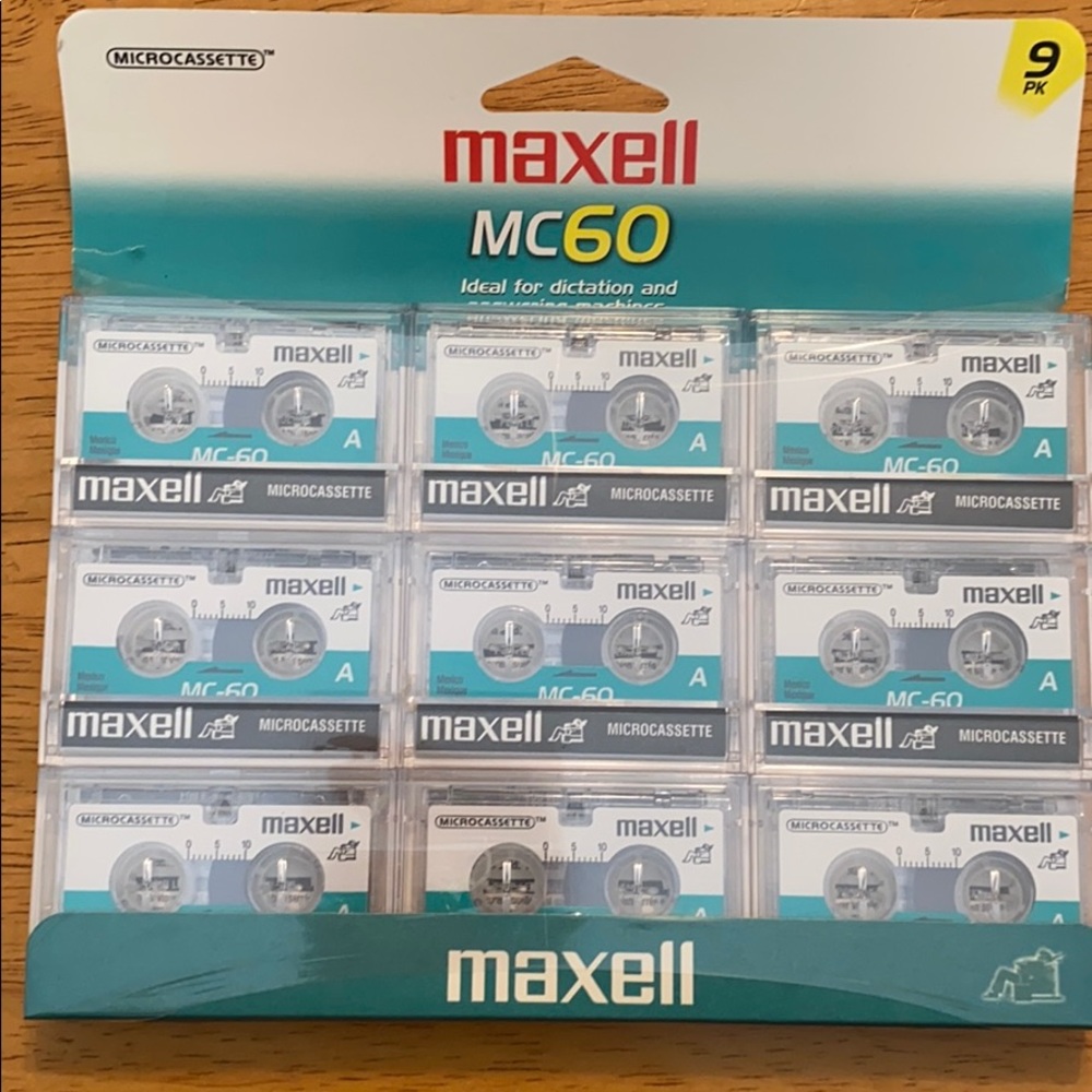 Microcassette tapes 9 pack
